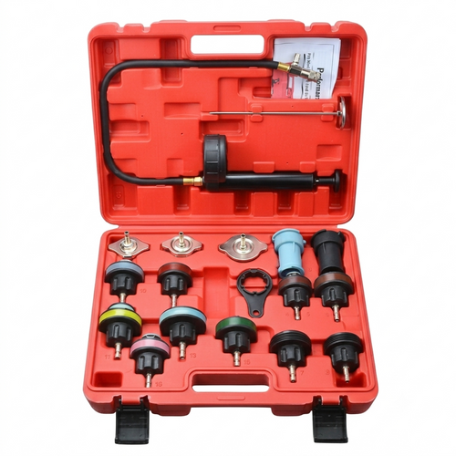 Kit Probador de Presión de Radiador Universal 18 Piezas